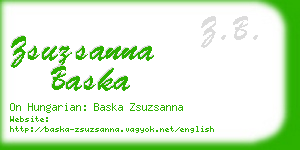 zsuzsanna baska business card